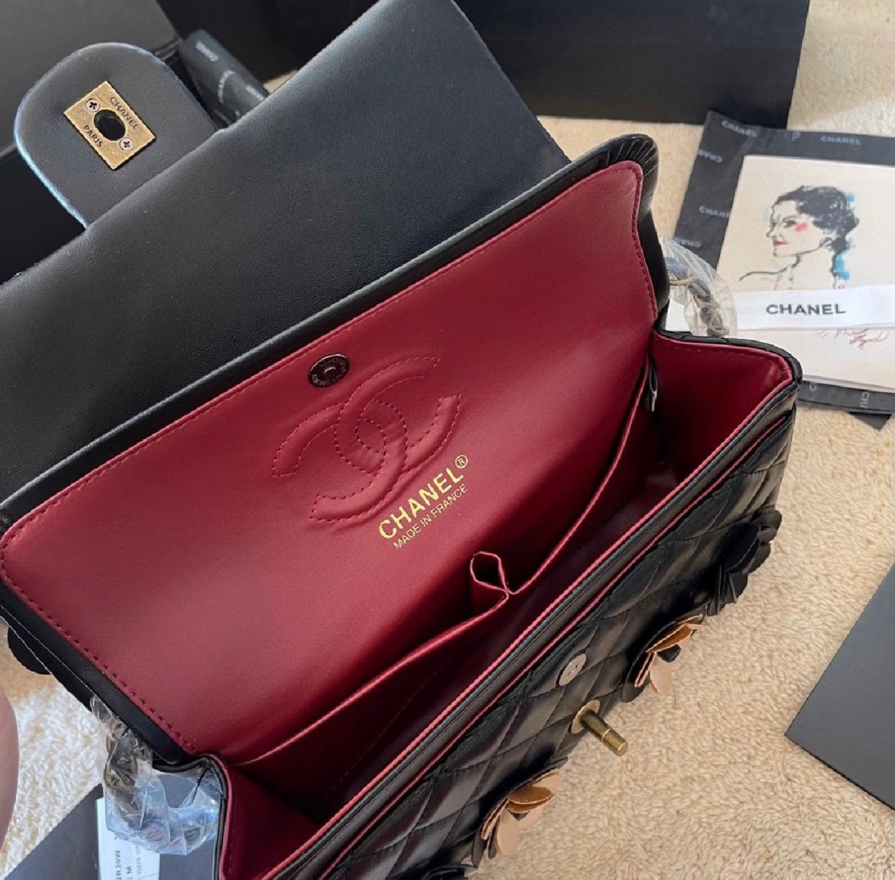 CHANEL Camellia Flower Flap Bag — 26 cm | 5 Colors With Box A+