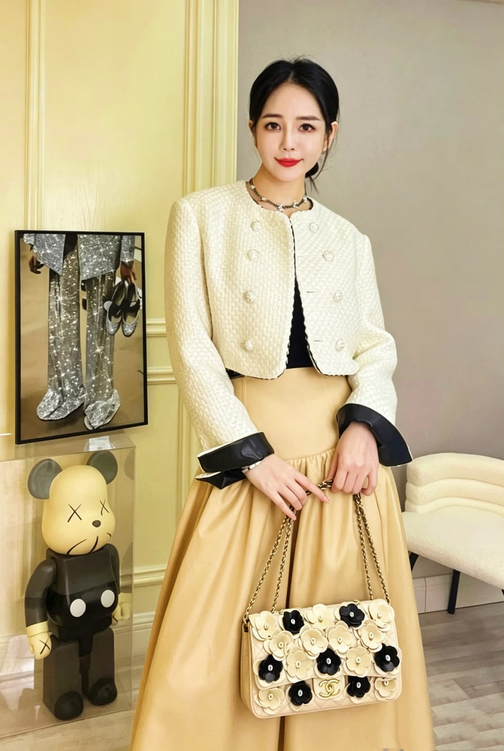 CHANEL Camellia Flower Flap Bag — 26 cm | 5 Colors With Box A+