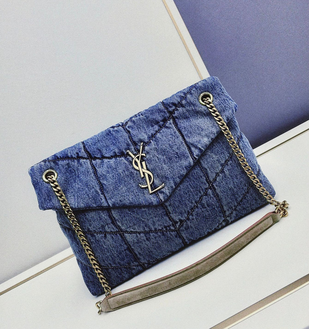 YSL Puffer Quilted Flap Bag — 35 cm | 2 Colors Without Box A+