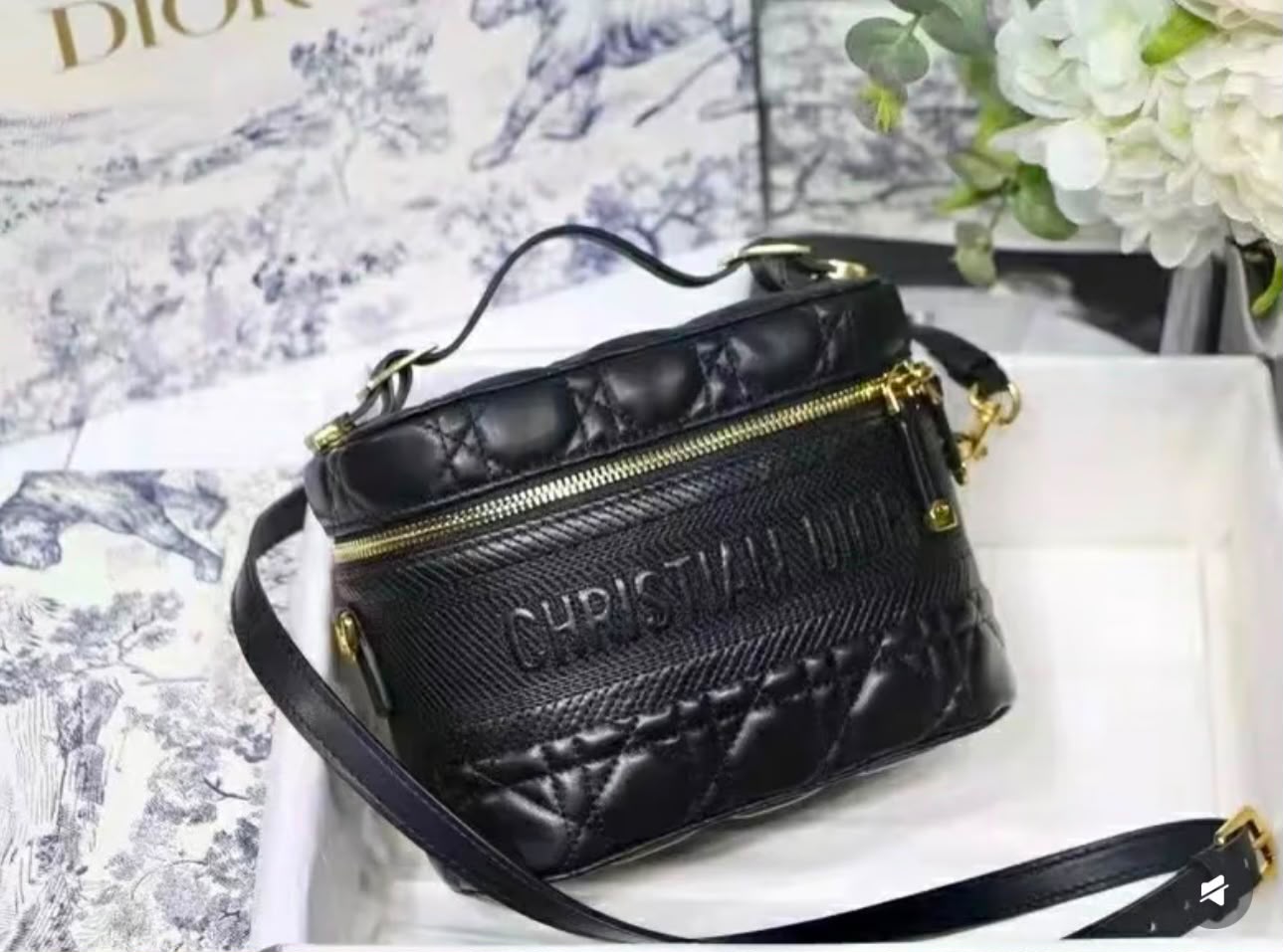 DIOR Crossbody Bag — 18 cm | 2 Colors With Box