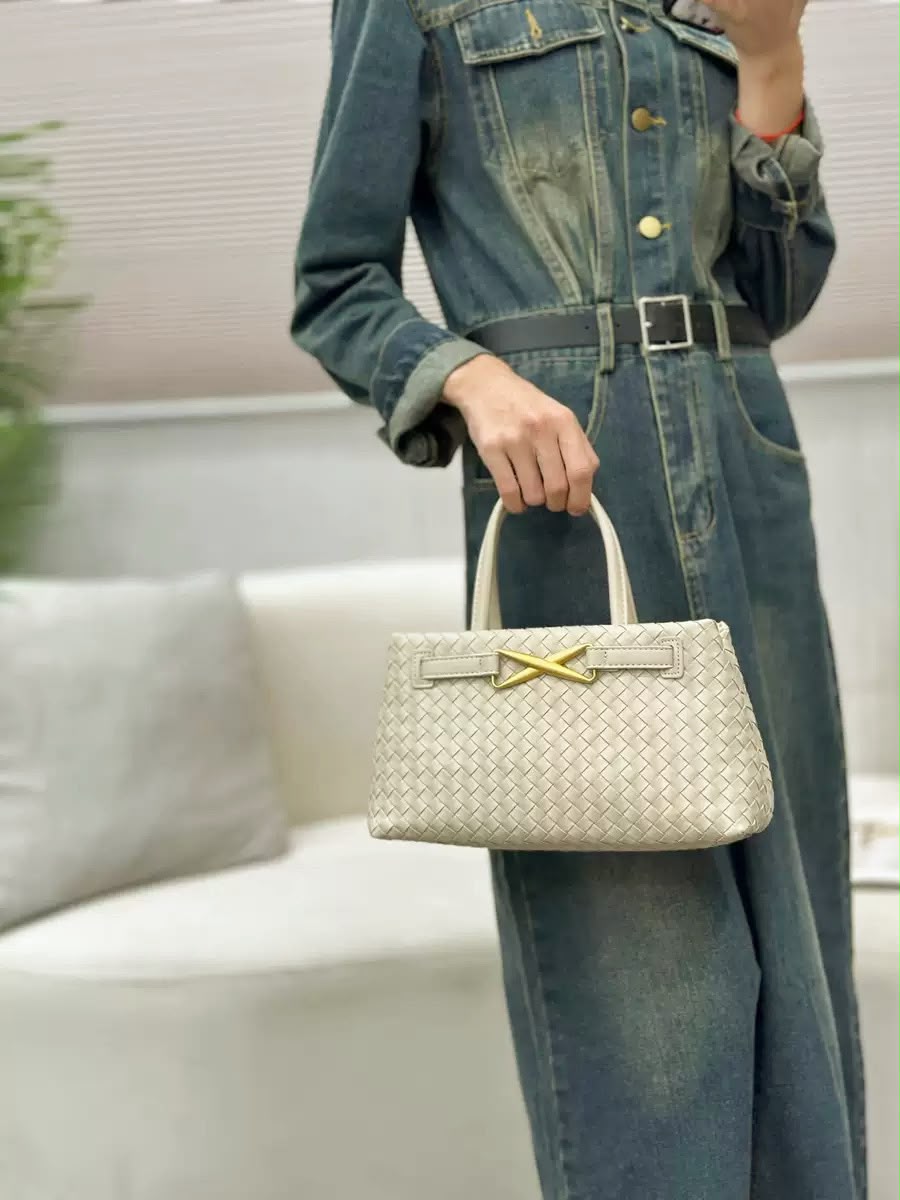 BOTTEGA Woven Leather Top Handle Tote — 29 cm | 7 Colors Without Box