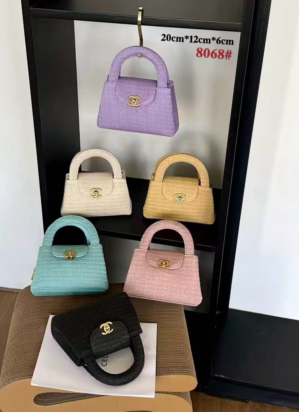 CHANEL MINI Woven Top Handle Bag — 20 cm | 6 Colors With Box