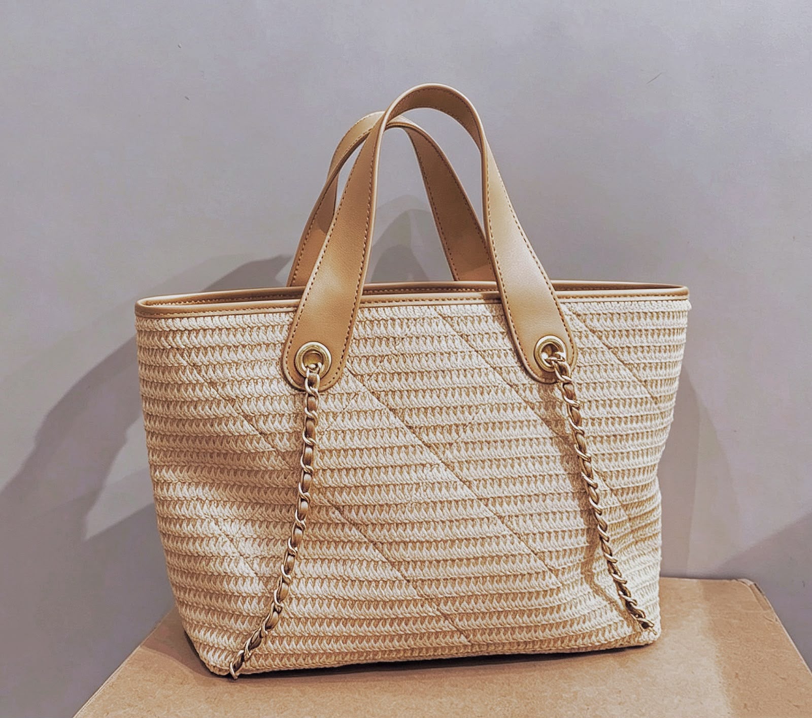CHANEL Woven Beach Style Tote — 45 cm | A+ Without Box