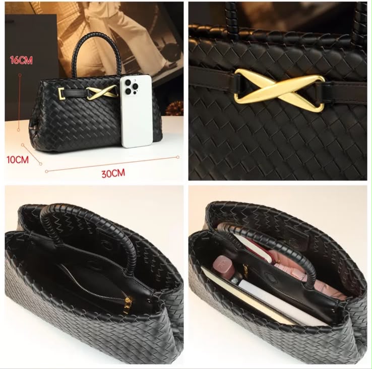 BOTTEGA Woven Bag  30 cm 5 Colors With Box