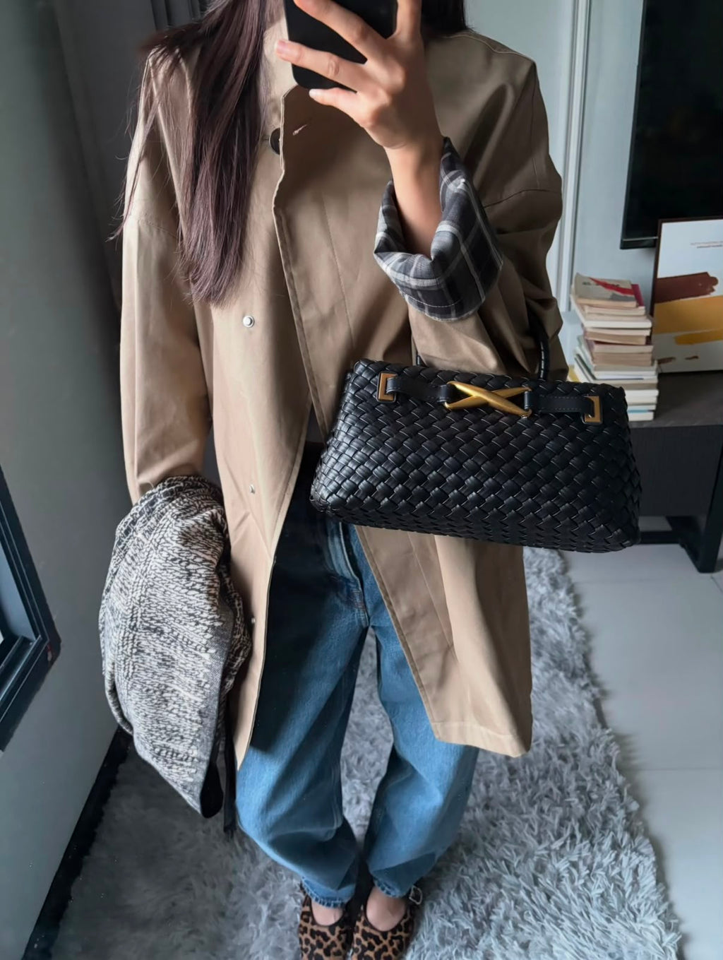 BOTTEGA Woven Bag  30 cm 5 Colors With Box