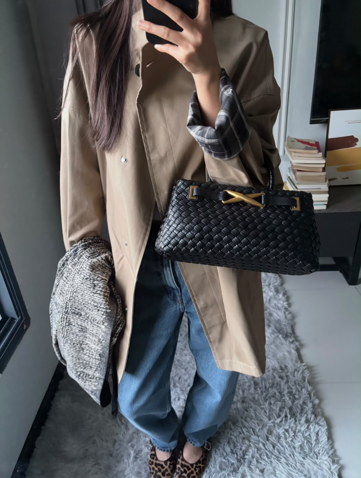 BOTTEGA Woven Bag  30 cm 5 Colors With Box