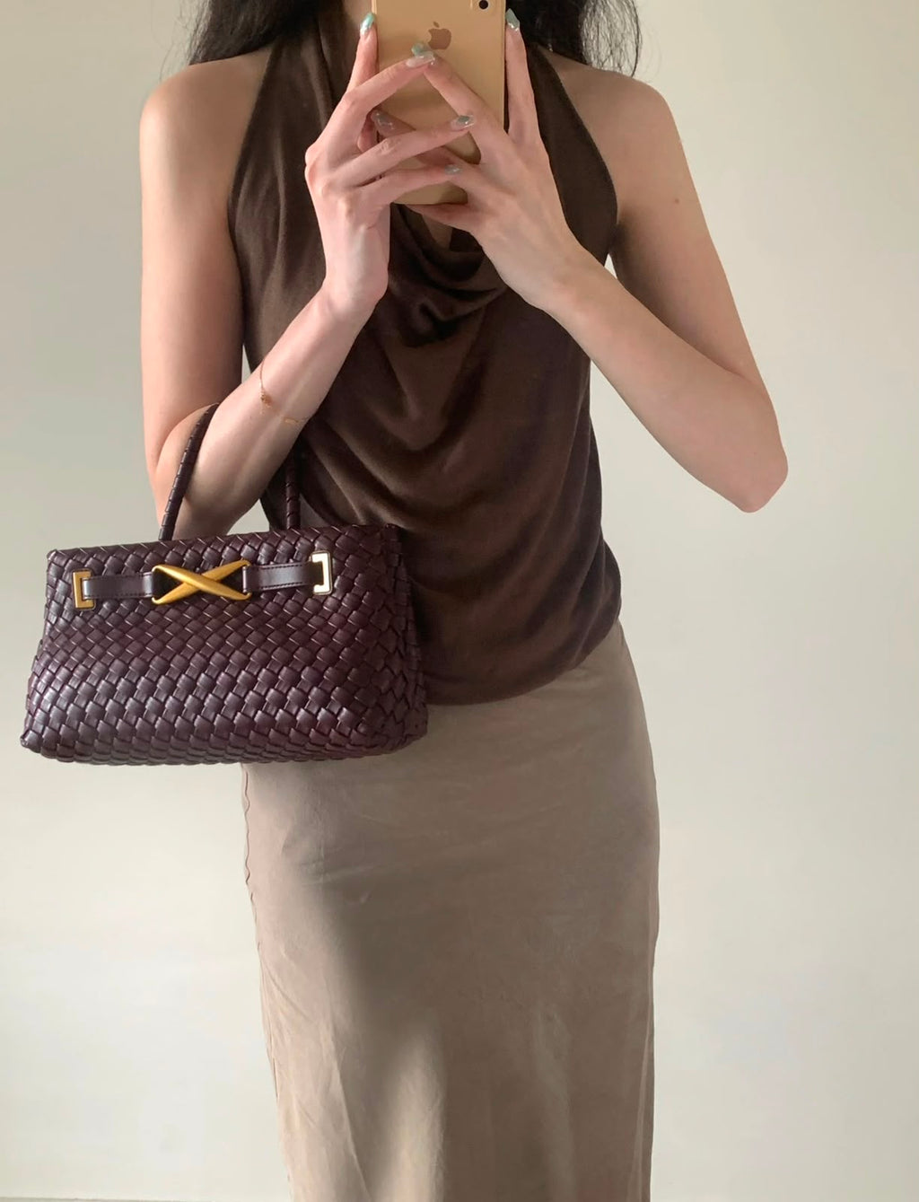 BOTTEGA Woven Bag  30 cm 5 Colors With Box
