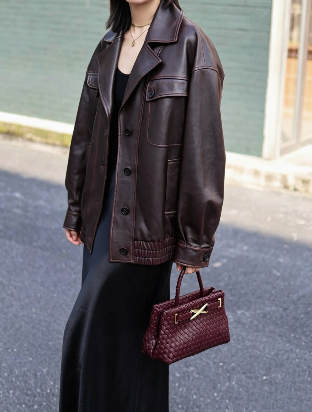BOTTEGA Woven Bag  30 cm 5 Colors With Box