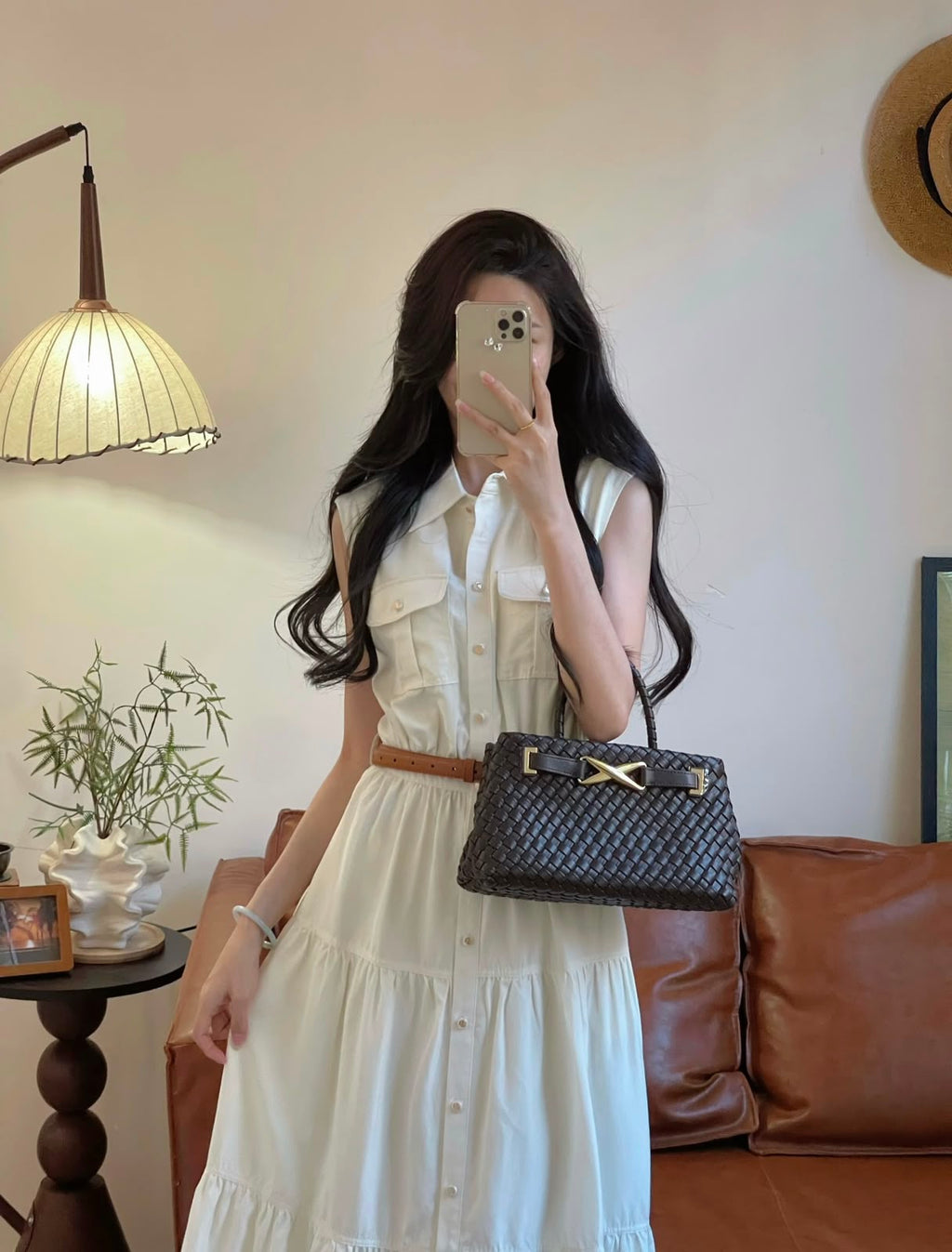 BOTTEGA Woven Bag  30 cm 5 Colors With Box