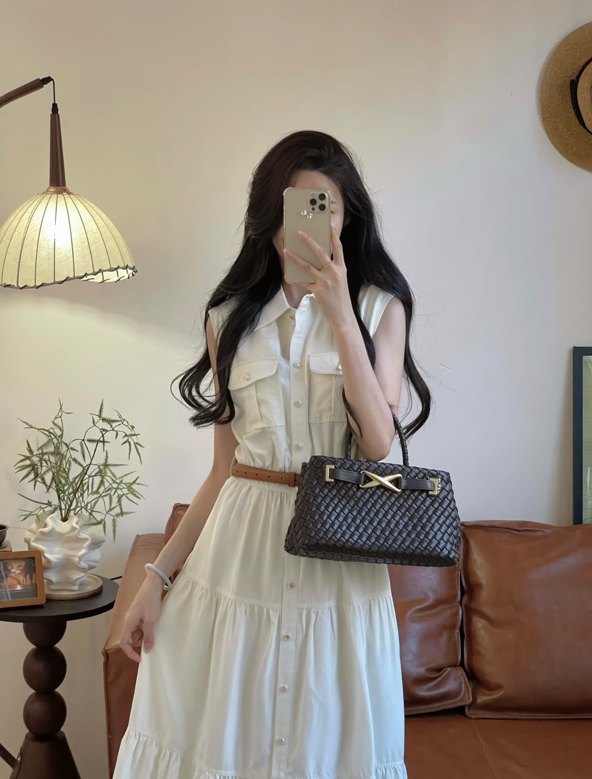 BOTTEGA Woven Bag  30 cm 5 Colors With Box