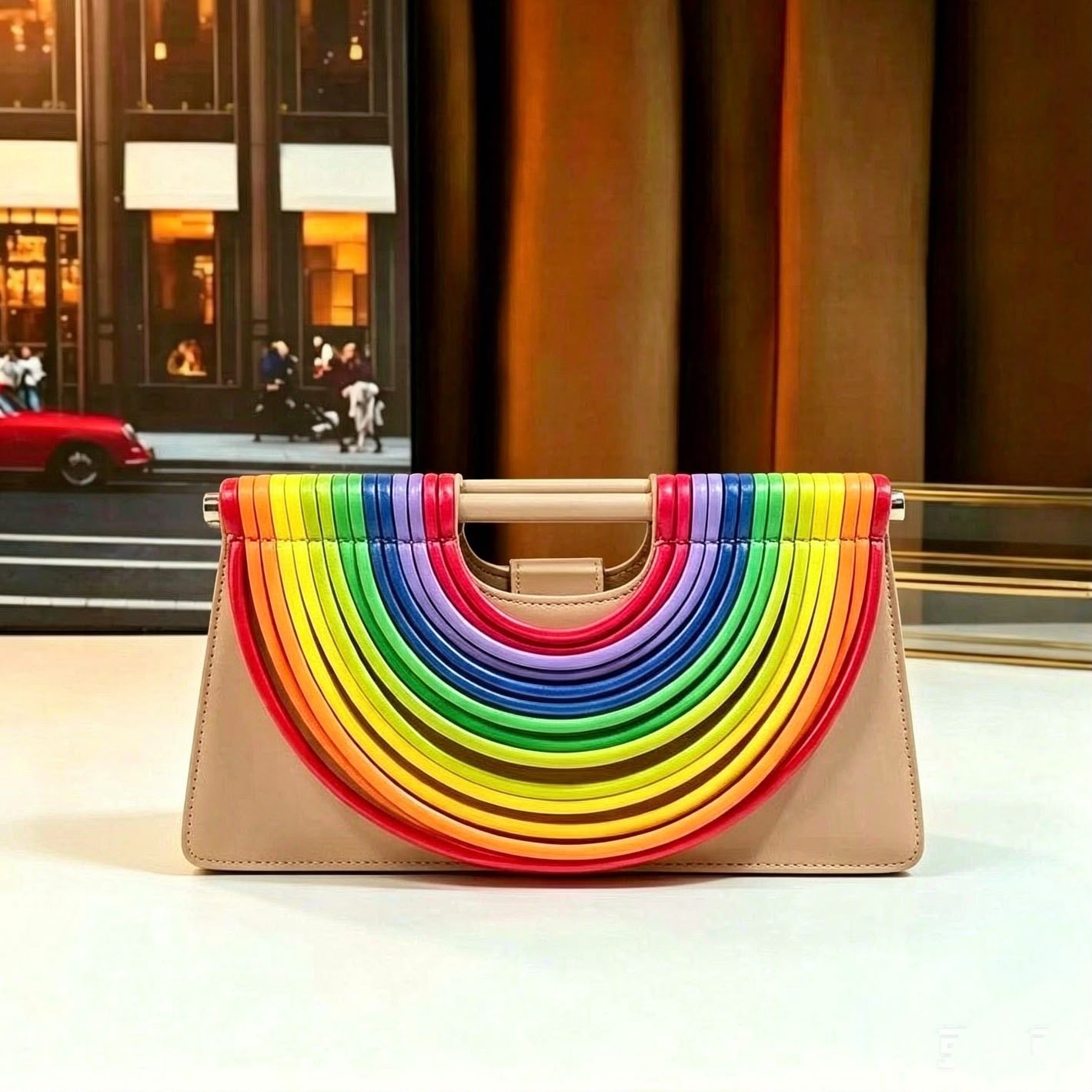 BOTTEGA Draped Arch Bag 32 cm with Box