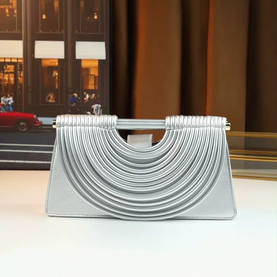 BOTTEGA Draped Arch Bag 32 cm with Box