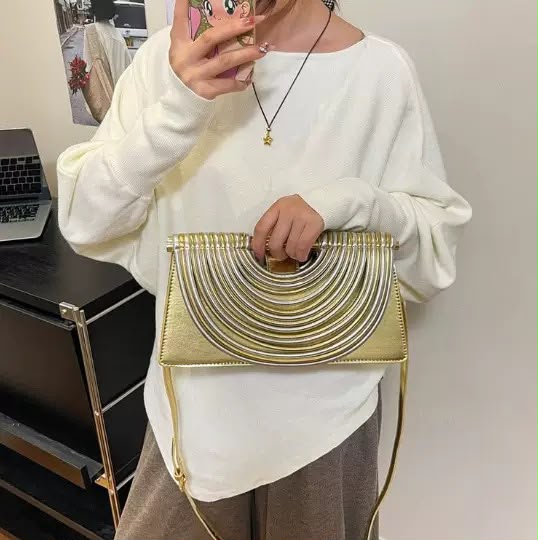 BOTTEGA Draped Arch Bag 32 cm with Box