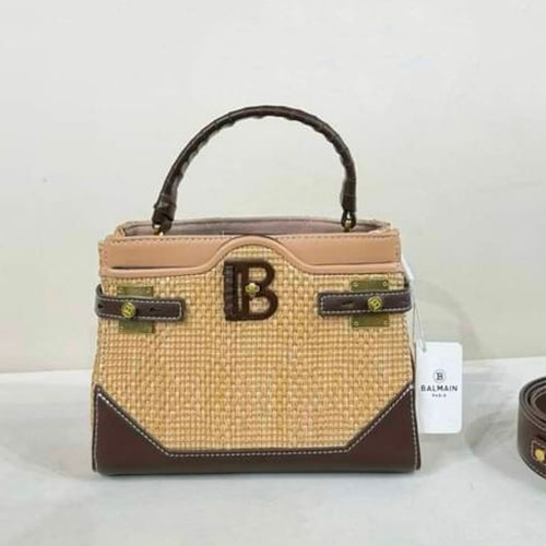 BALMAIN B-Buzz Logo Top Handle Bag 22 cm A+