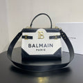 BALMAIN B-Buzz Logo Top Handle Bag 22 cm A+