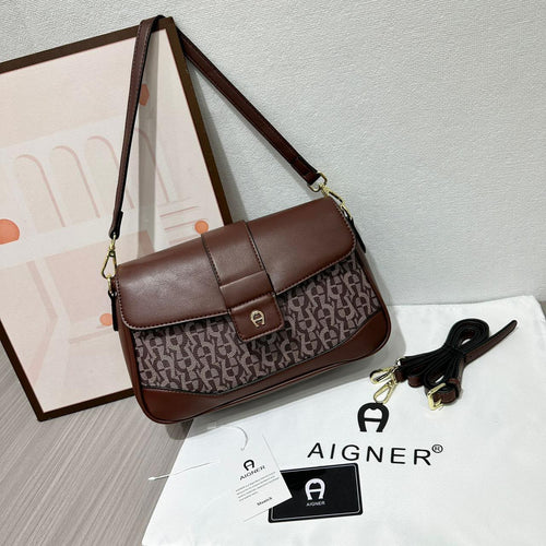 AIGNER Flap Shoulder Bag 32 cm