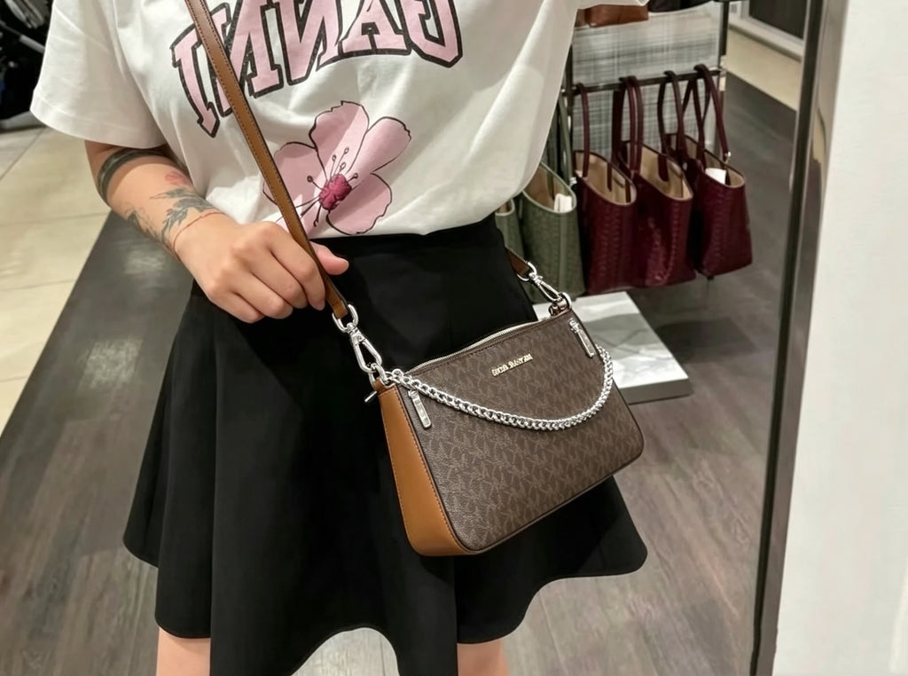MICHAEL KORS Chain Strap Signature Shoulder Bag 25 cm