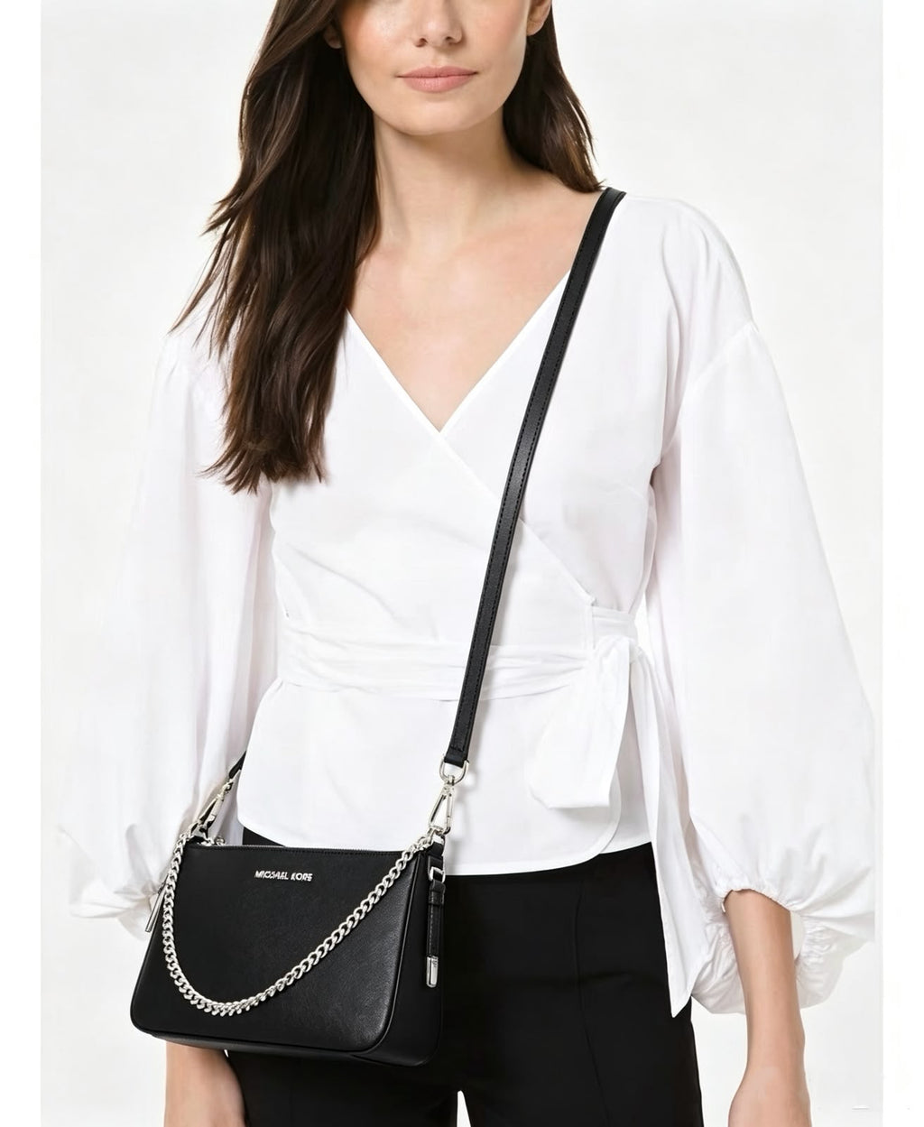 MICHAEL KORS Chain Strap Signature Shoulder Bag 25 cm
