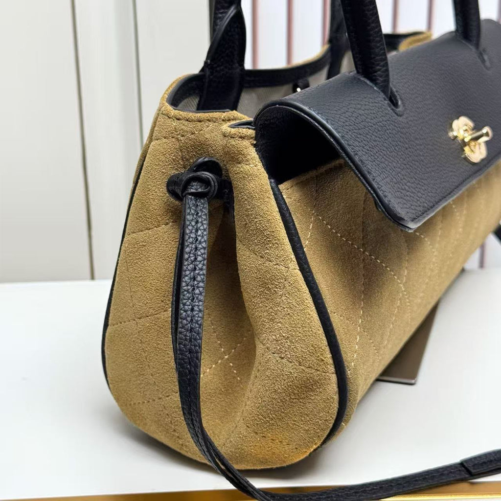 CHANEL Quilted Panel Shoulder Bag 33 cm Master