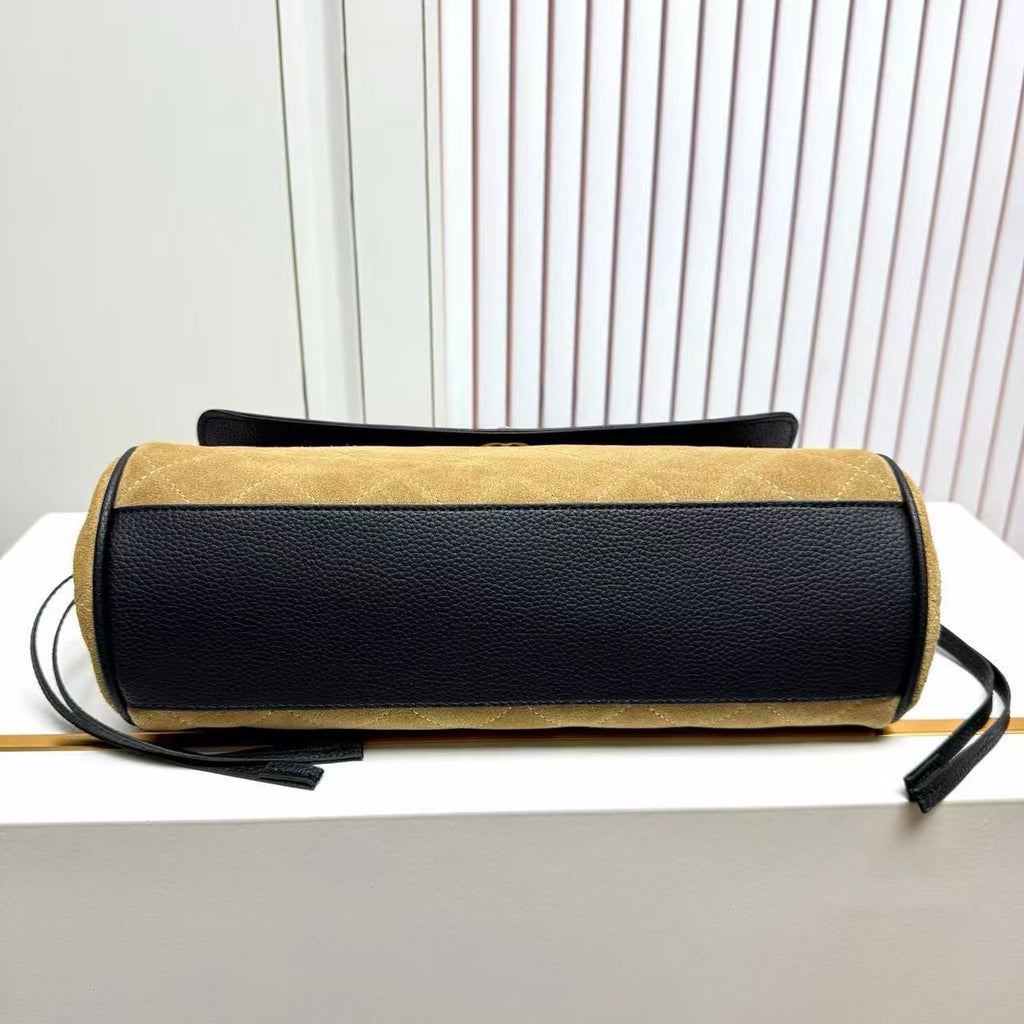 CHANEL Quilted Panel Shoulder Bag 33 cm Master