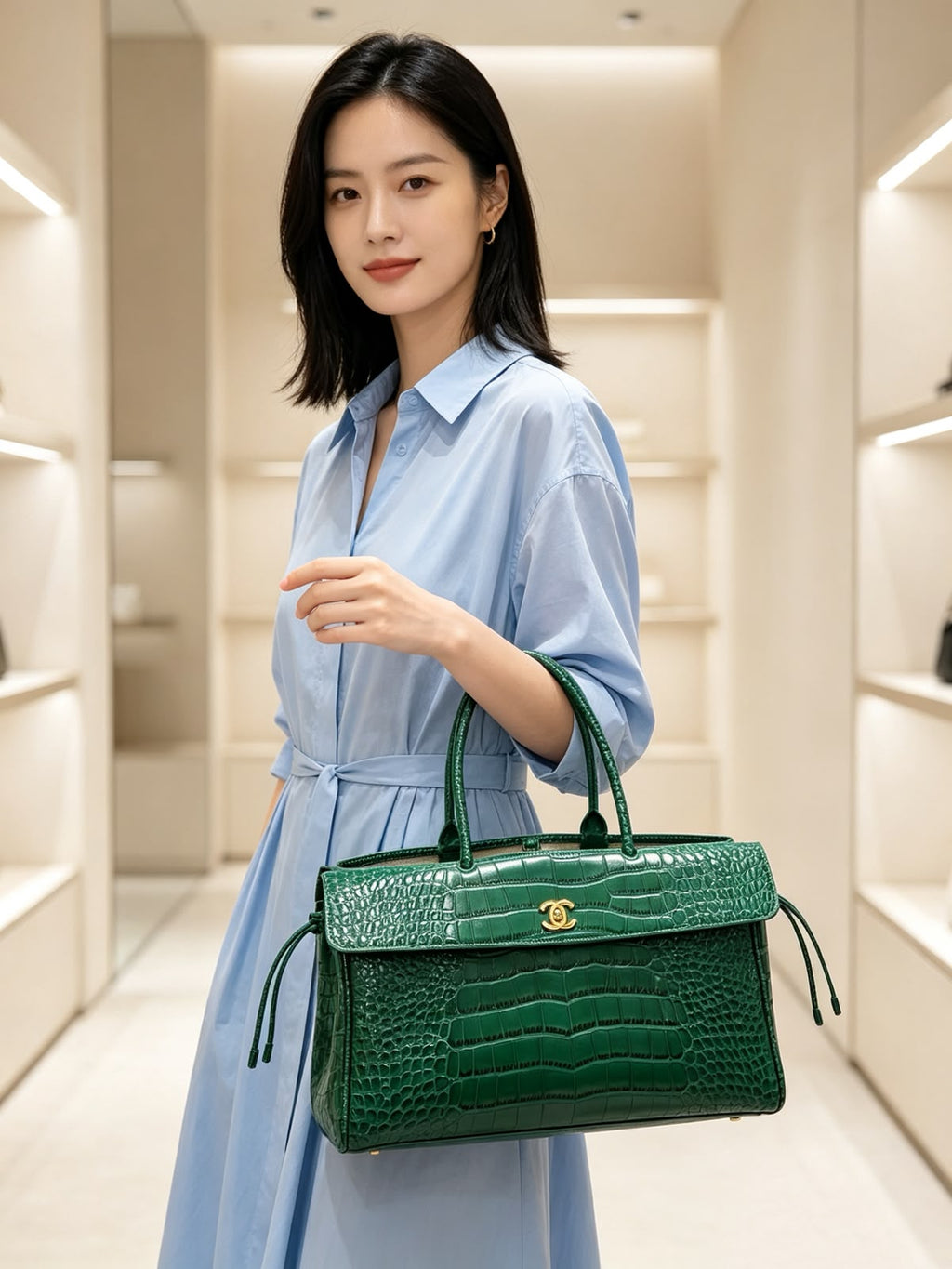 CHANEL Croc Tote 38 cm Master