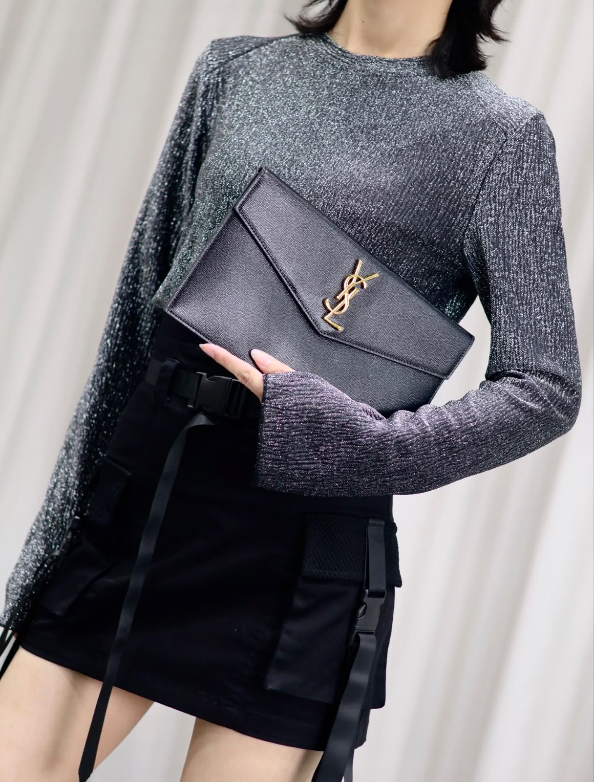 YSL Envelope Clutch Pouch 28 cm A+