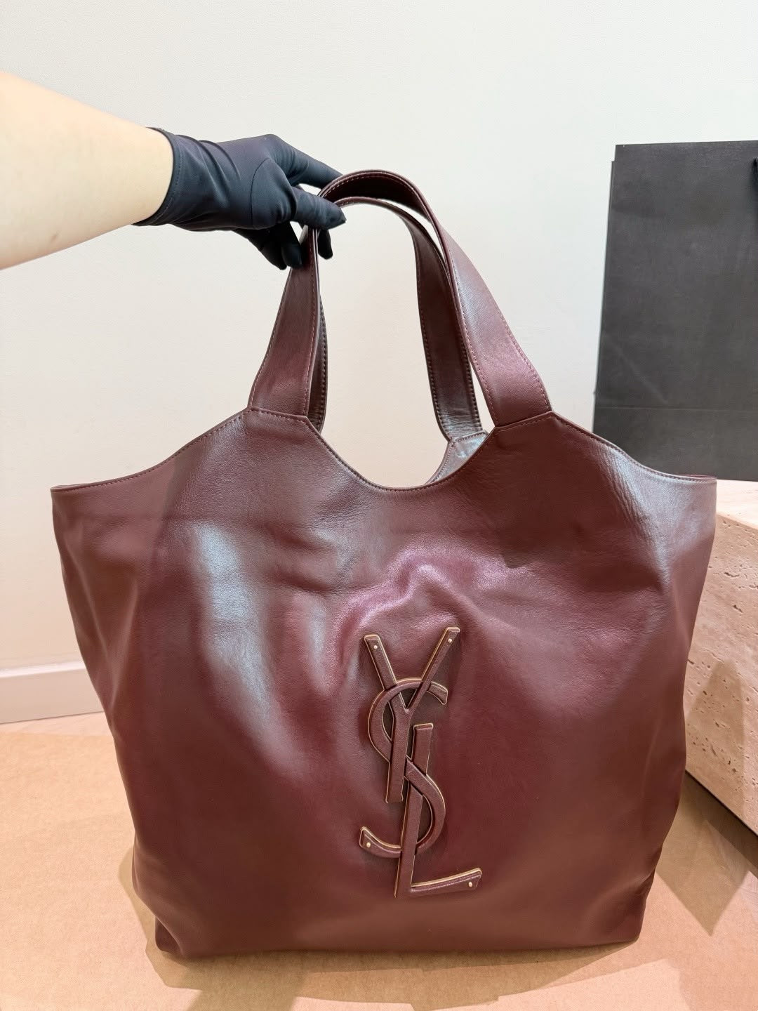 YSL Large Logo Tote Leather 58 cm Master