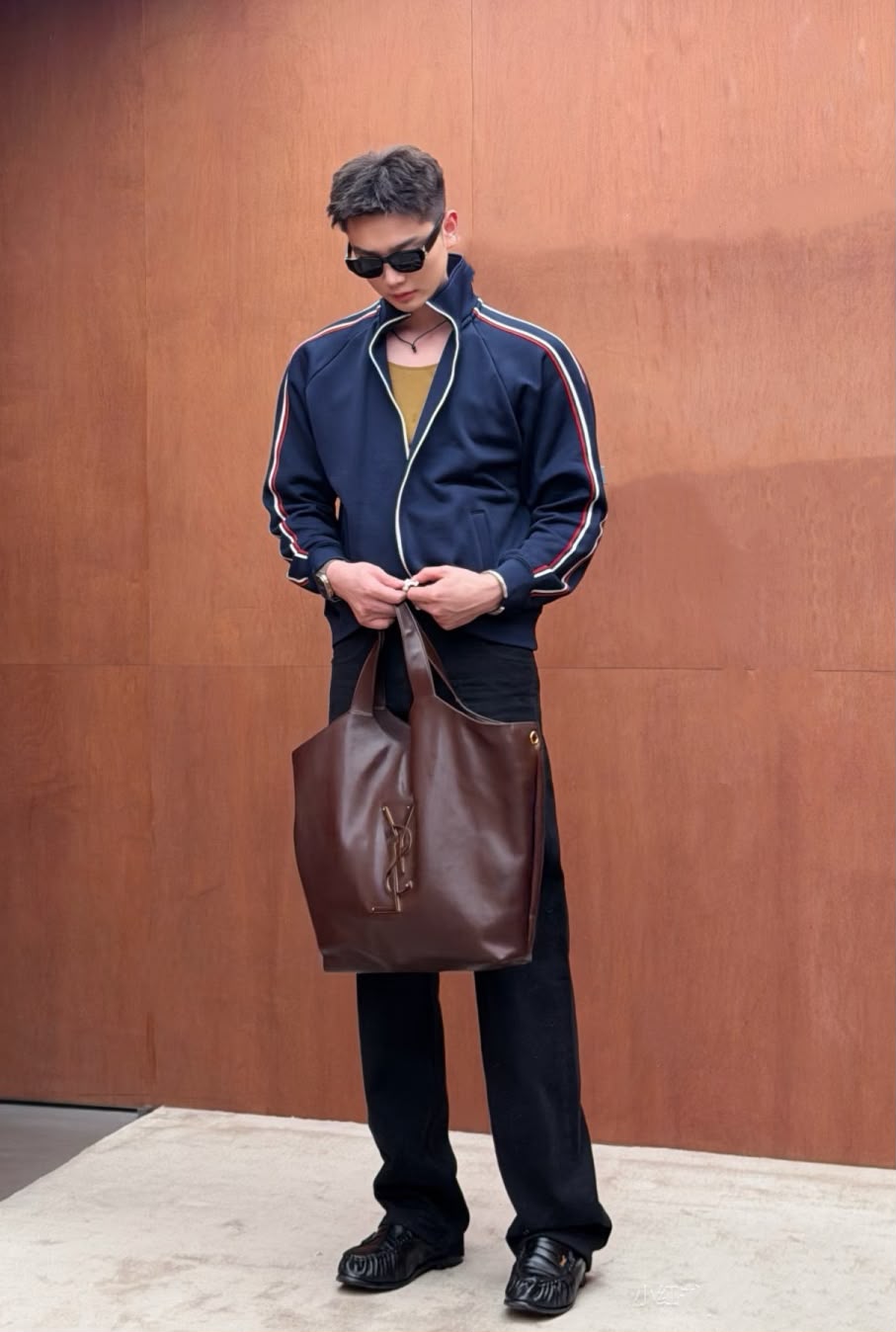 YSL Large Logo Tote Leather 58 cm Master