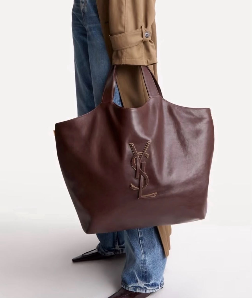 YSL Large Logo Tote Leather 58 cm Master
