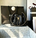 CHANEL Drawstring Bucket Bag 20 cm