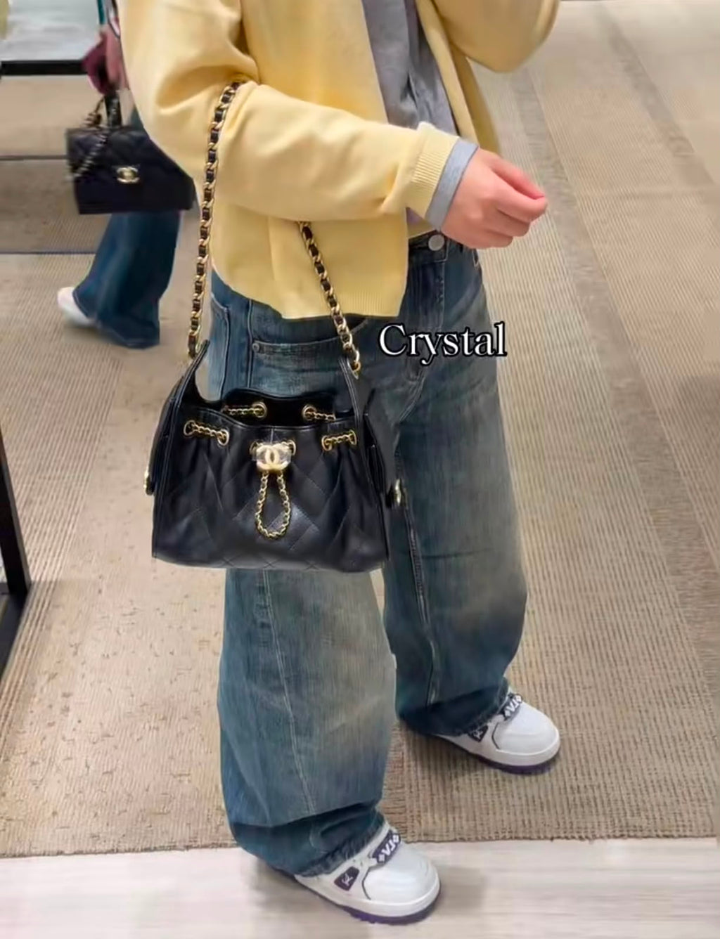 CHANEL Drawstring Bucket Bag 20 cm
