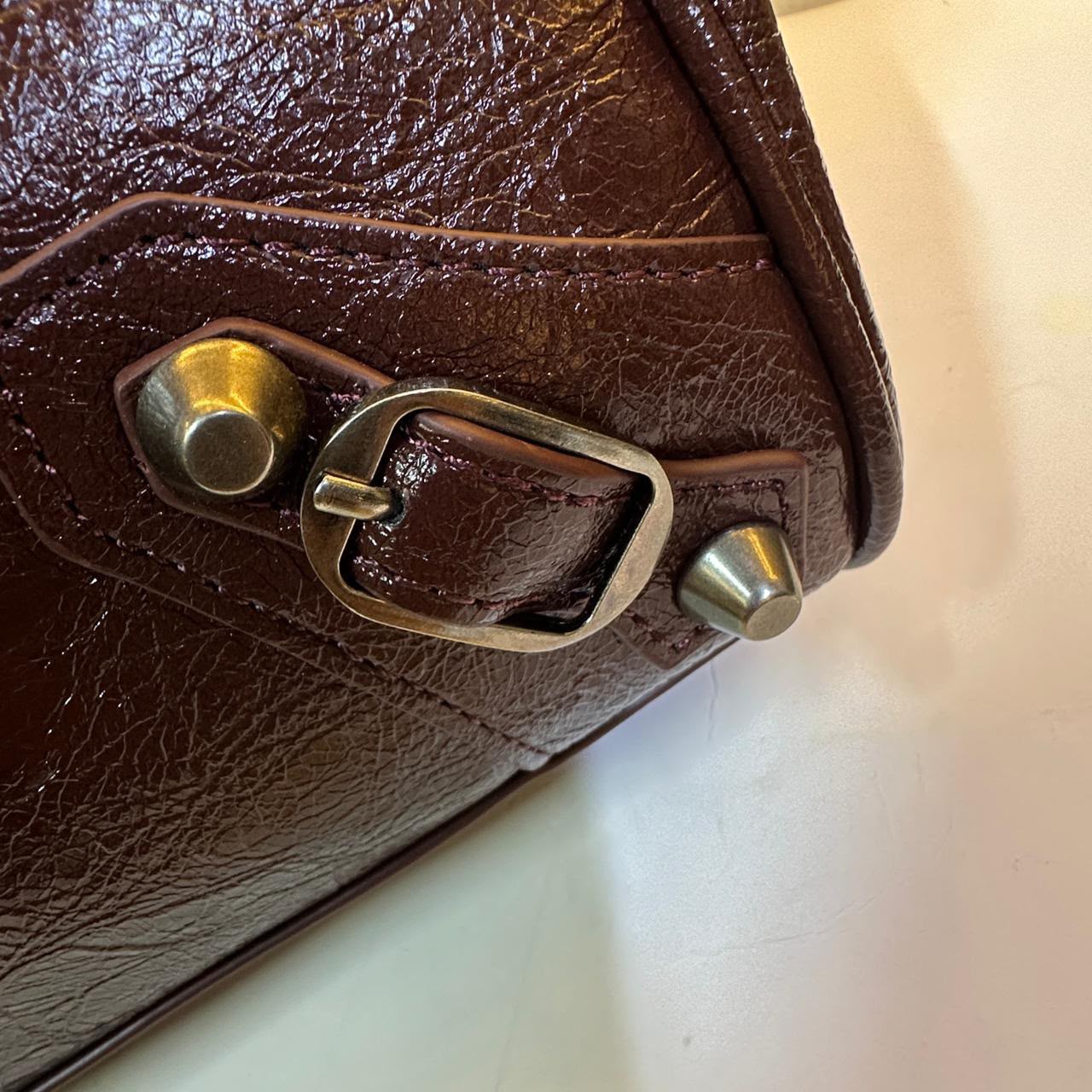 BALENCIAGA Studded Tote Bag 38 cm A+