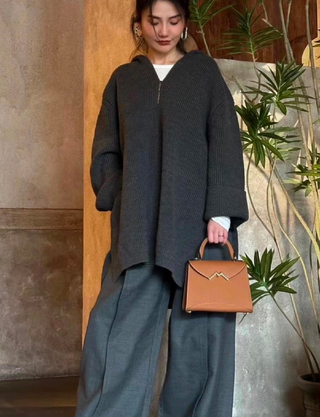 Moynat Mini Top Handle Crossbody Bag 20 cm