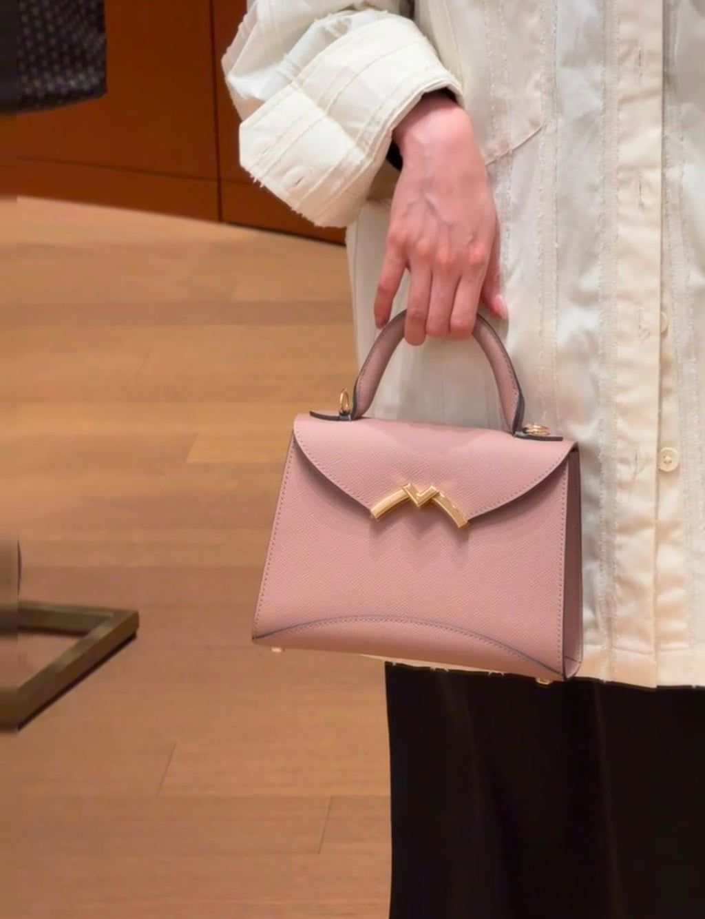 Moynat Mini Top Handle Crossbody Bag 20 cm