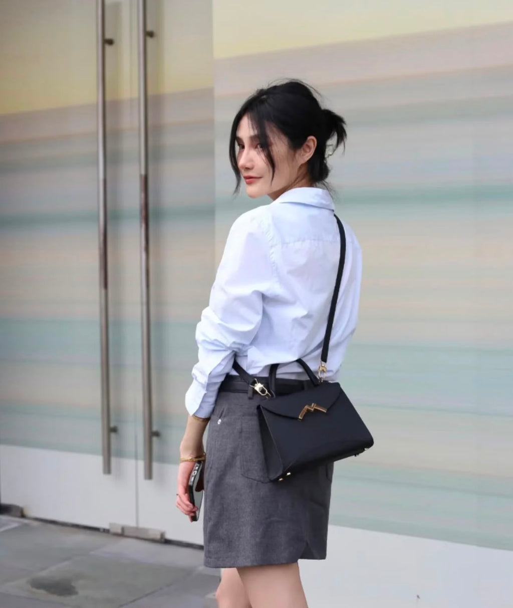 Moynat Mini Top Handle Crossbody Bag 20 cm