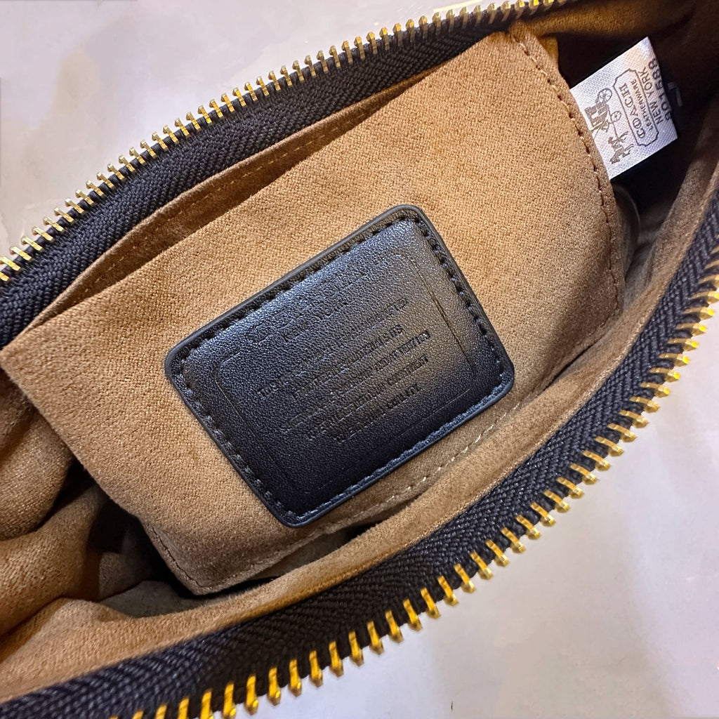 COACH Leather Chain Shoulder Bag 24cm