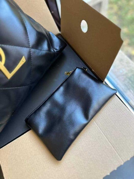 YSL Quilted Puffer Hobo Shoulder Bag 33cm