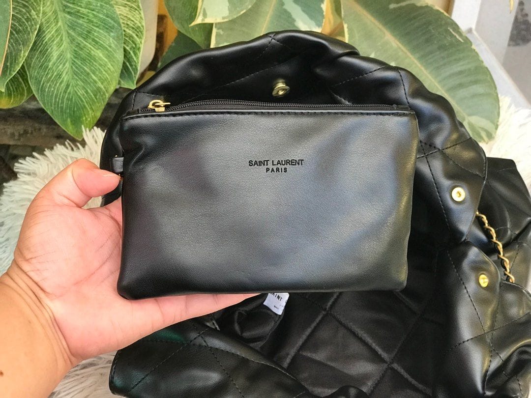 YSL Quilted Puffer Hobo Shoulder Bag 33cm