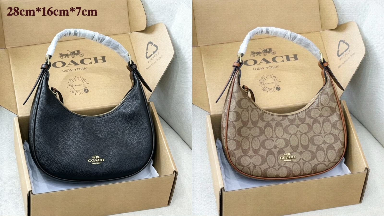 COACH Hobo Shoulder Bag 28cm