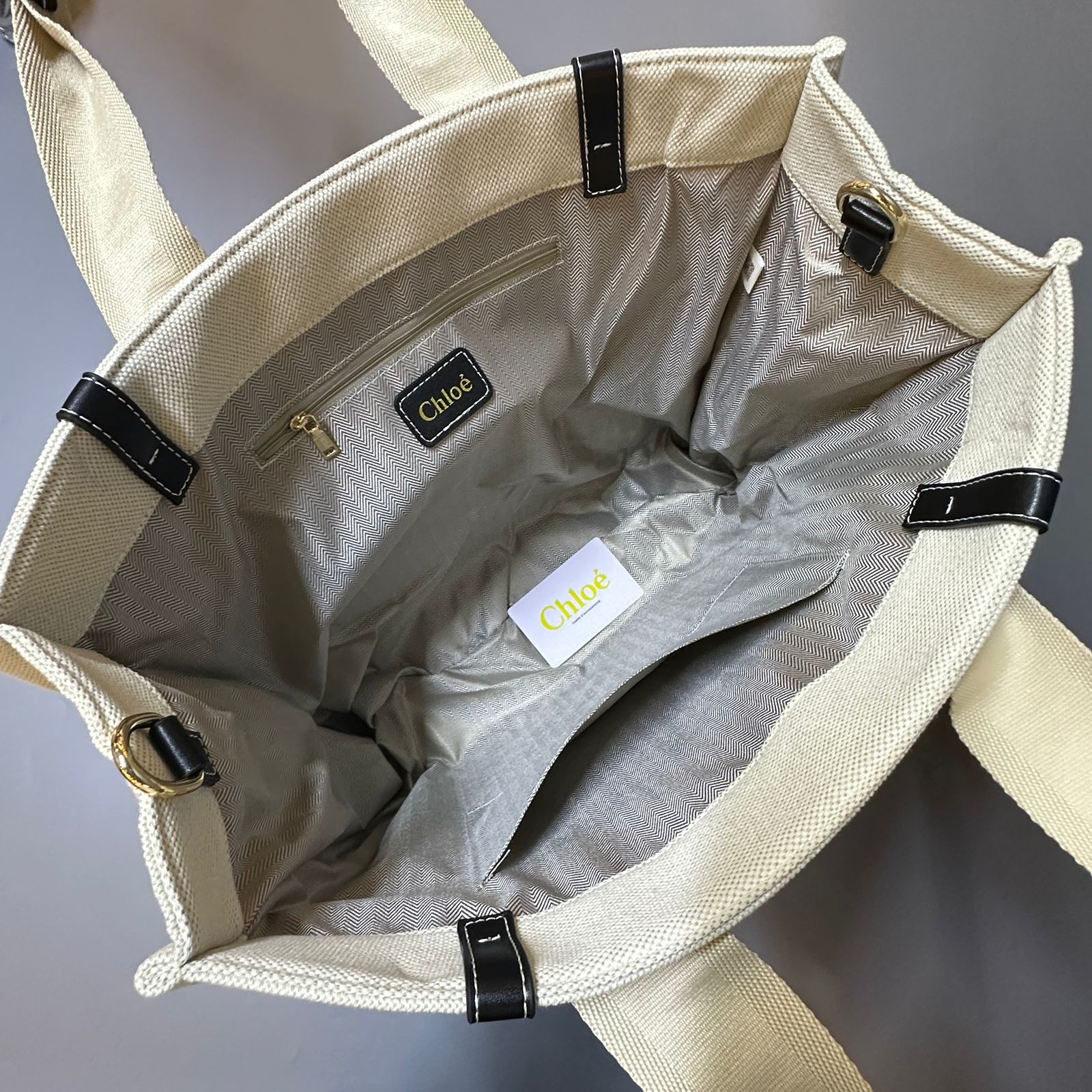 CHLOÉ Canvas Tote Bag 3 Sizes