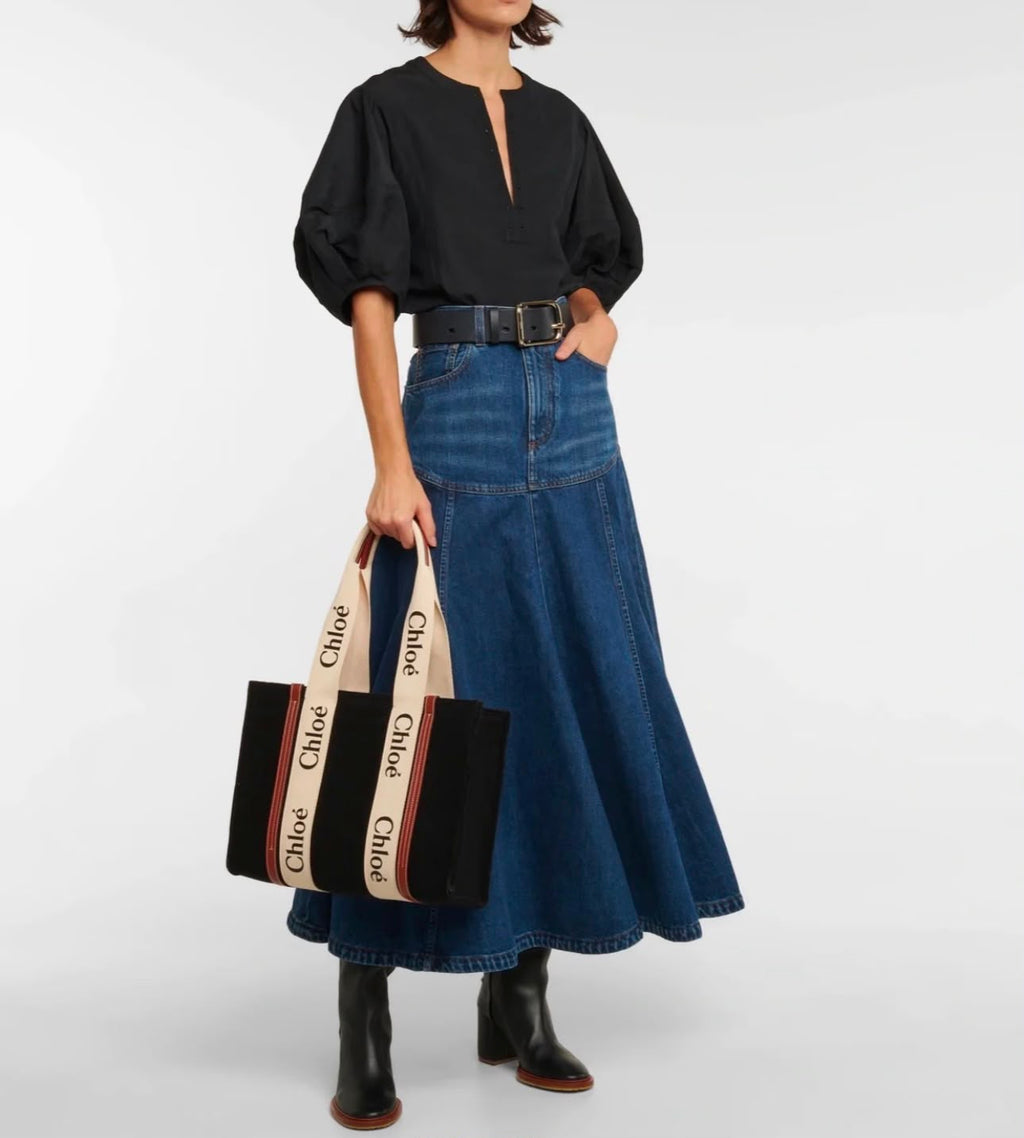 CHLOÉ Canvas Tote Bag 3 Sizes