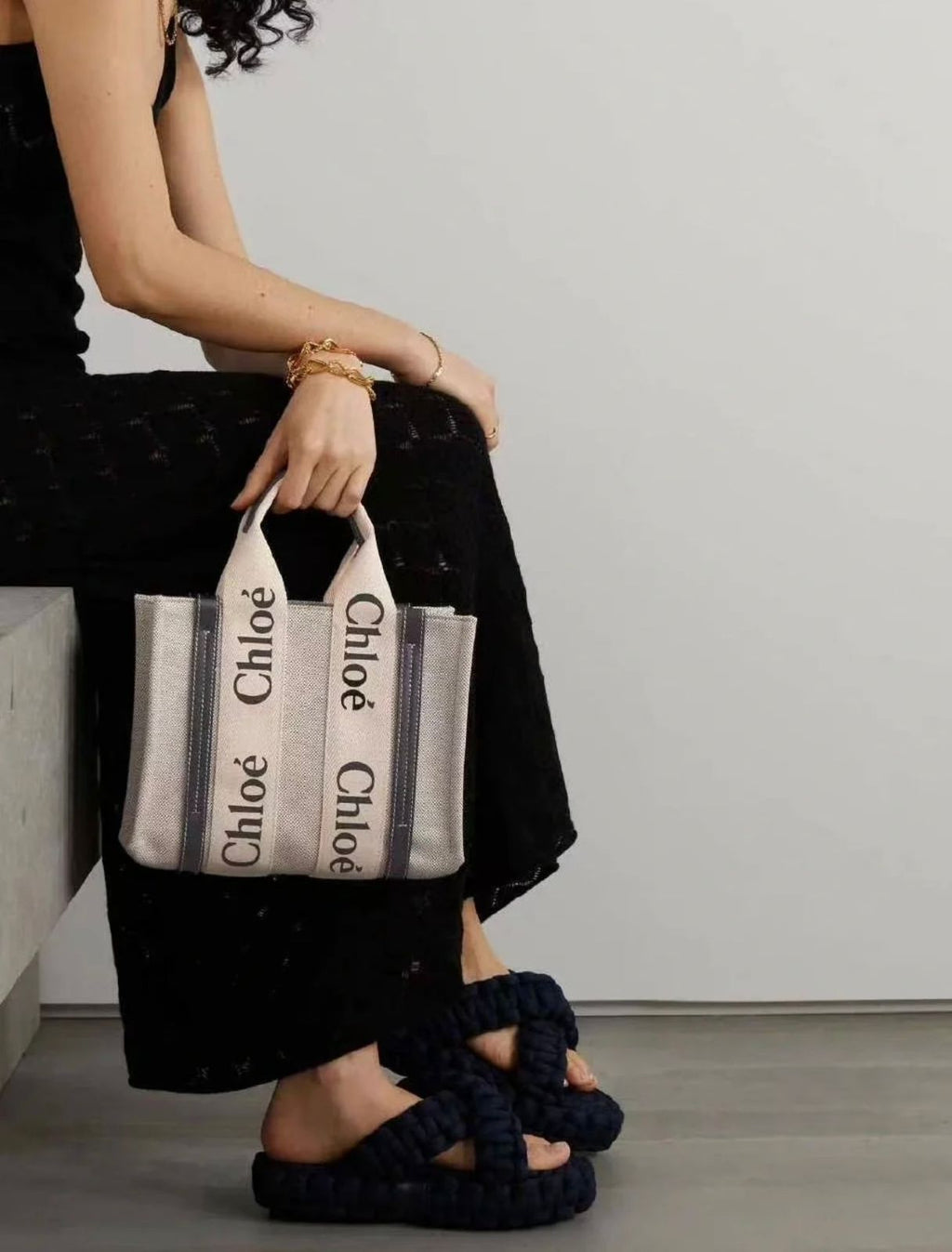 CHLOÉ Canvas Tote Bag 3 Sizes