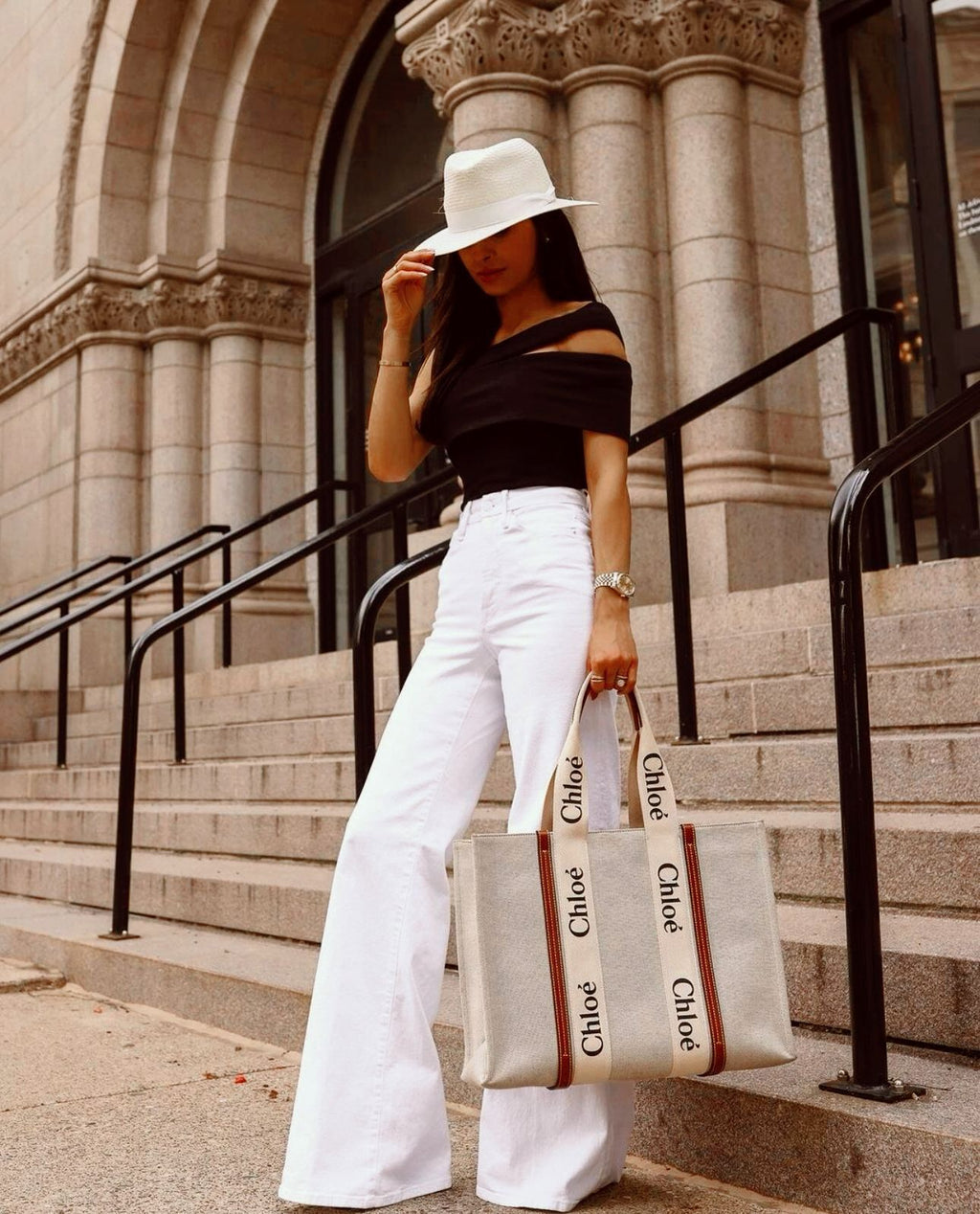 CHLOÉ Canvas Tote Bag 3 Sizes