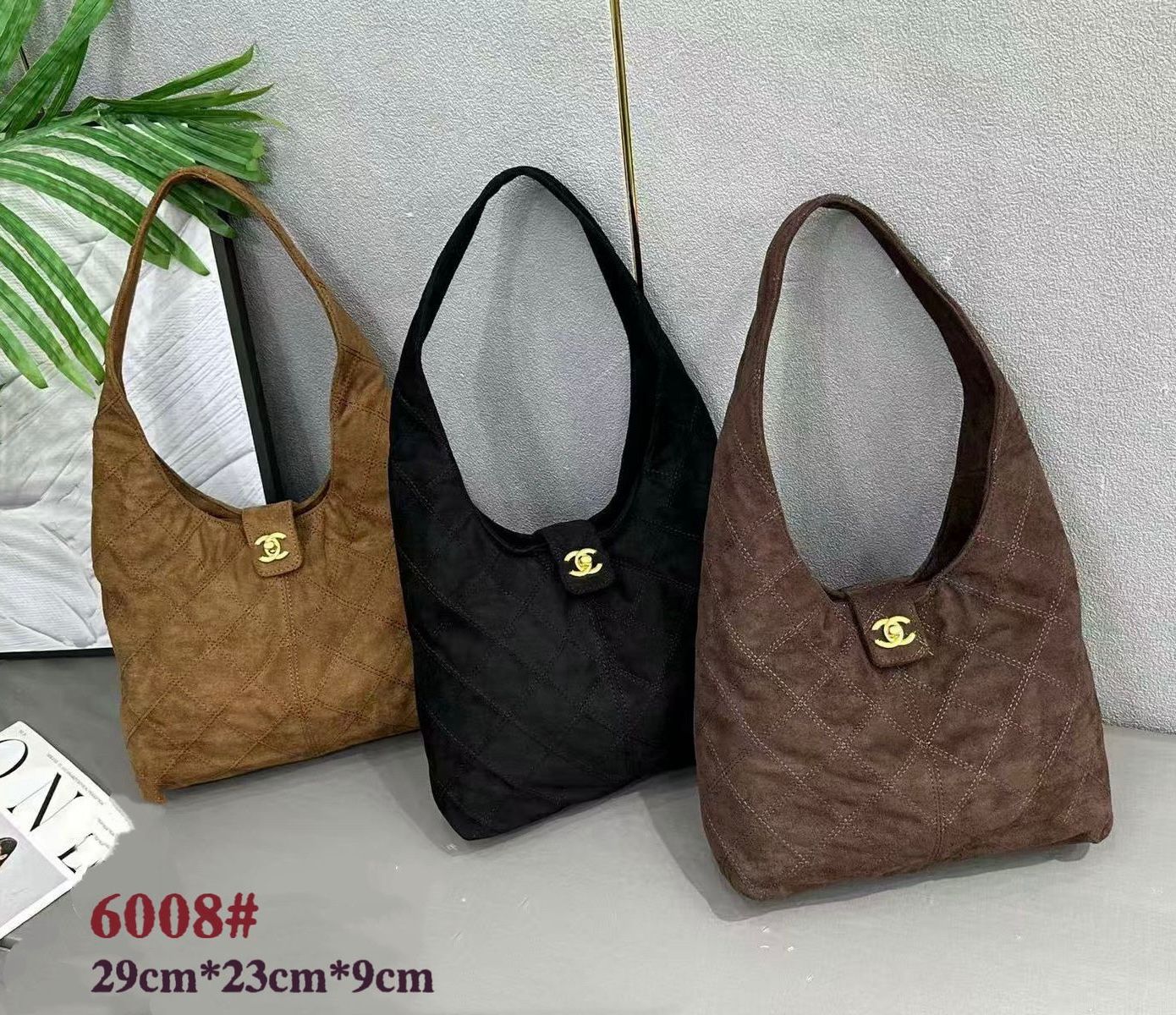 CHANEL Hobo Shoulder Bag 29cm A+