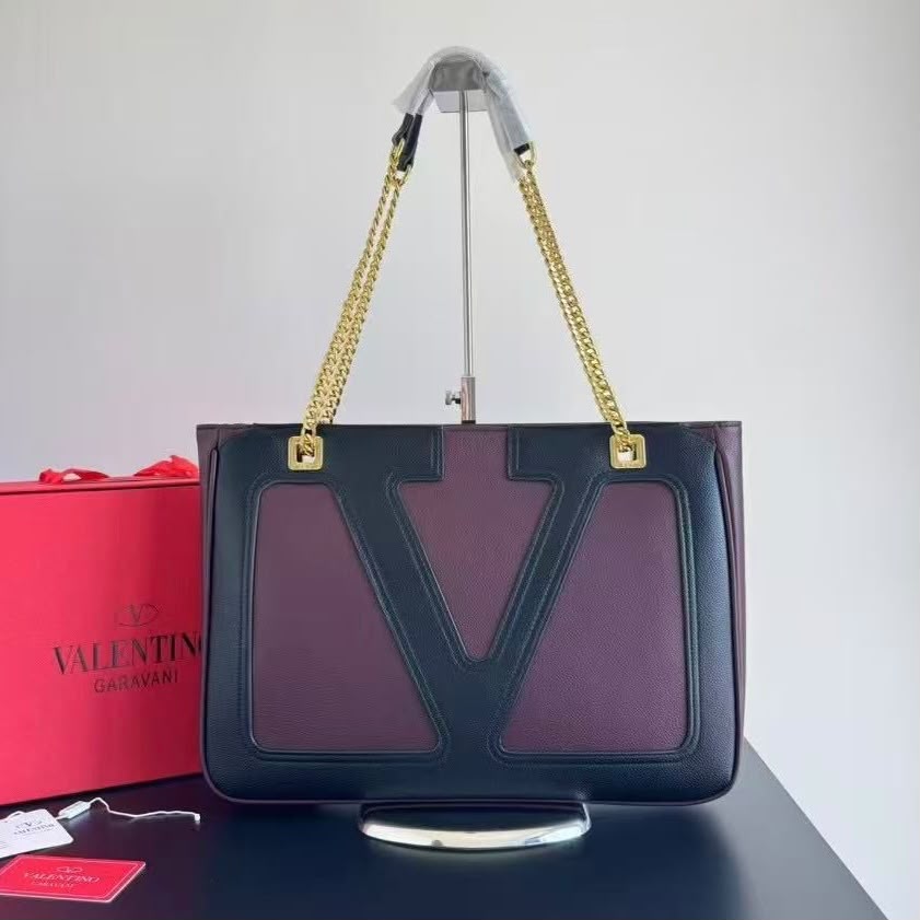 VALENTINO Chain Tote Bag 38cm A+