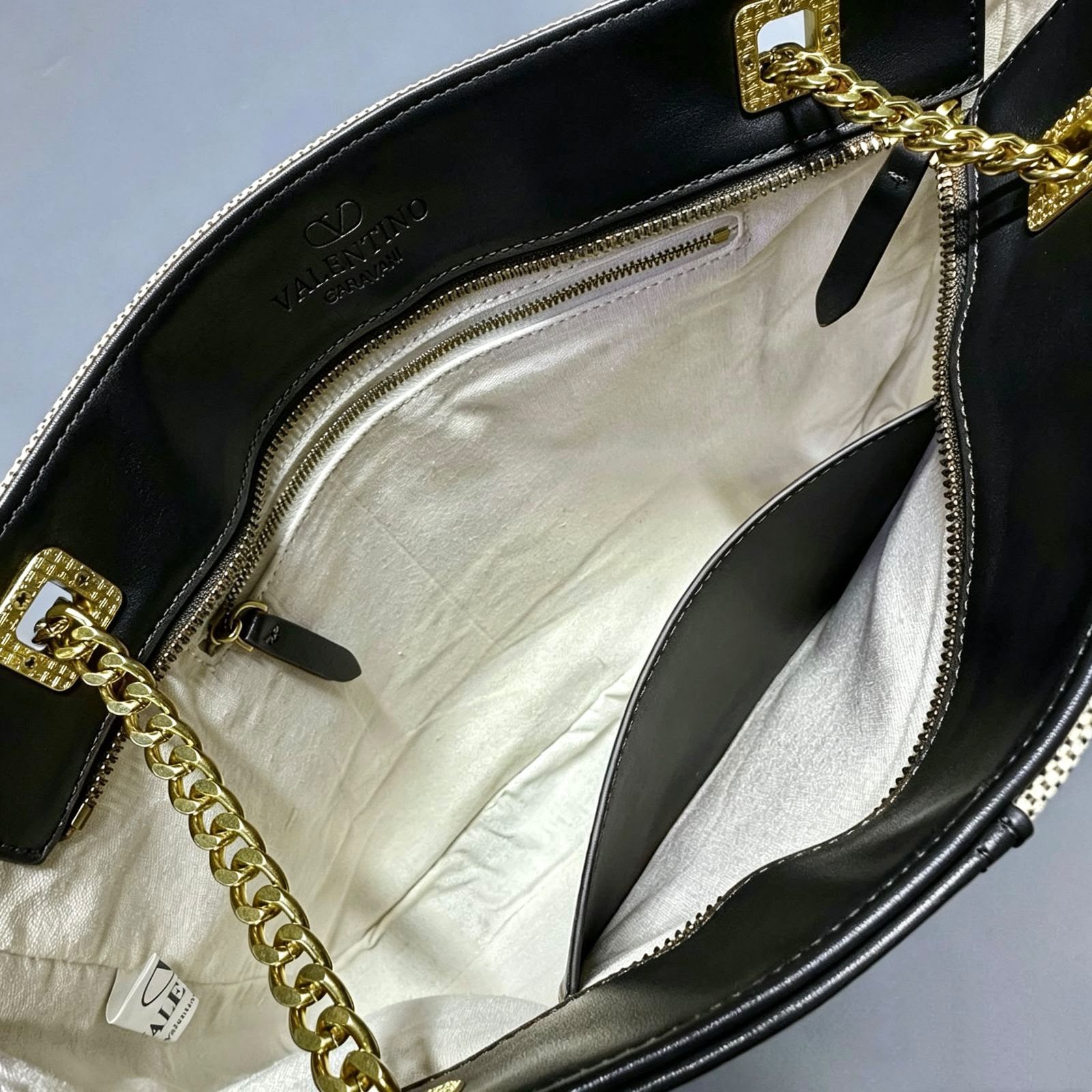 VALENTINO Chain Tote Bag 38cm A+
