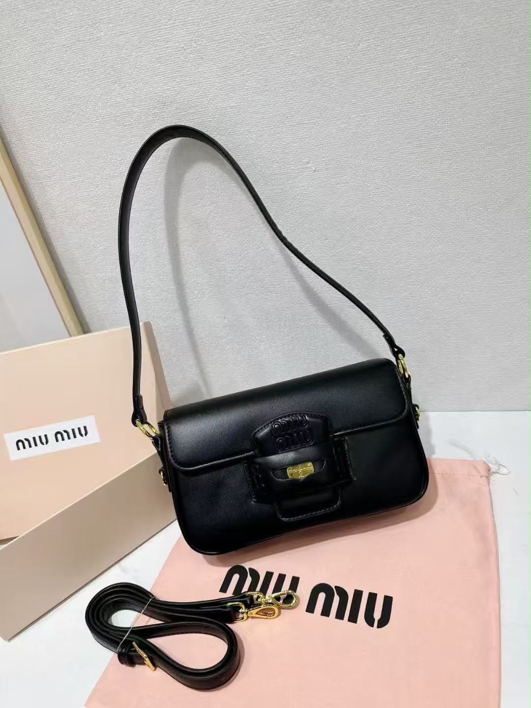 MIU MIU Structured Shoulder Bag 23cm