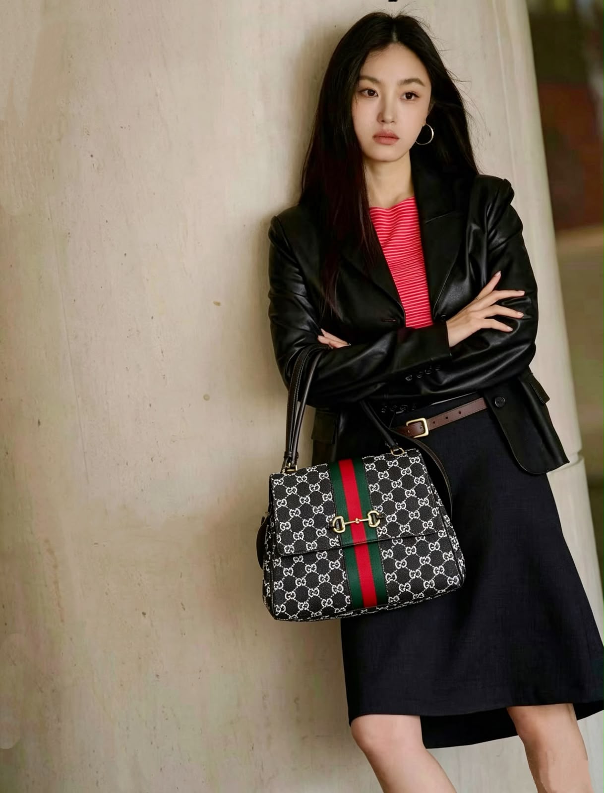 GUCCI Top Handle Bag 31 cm A+
