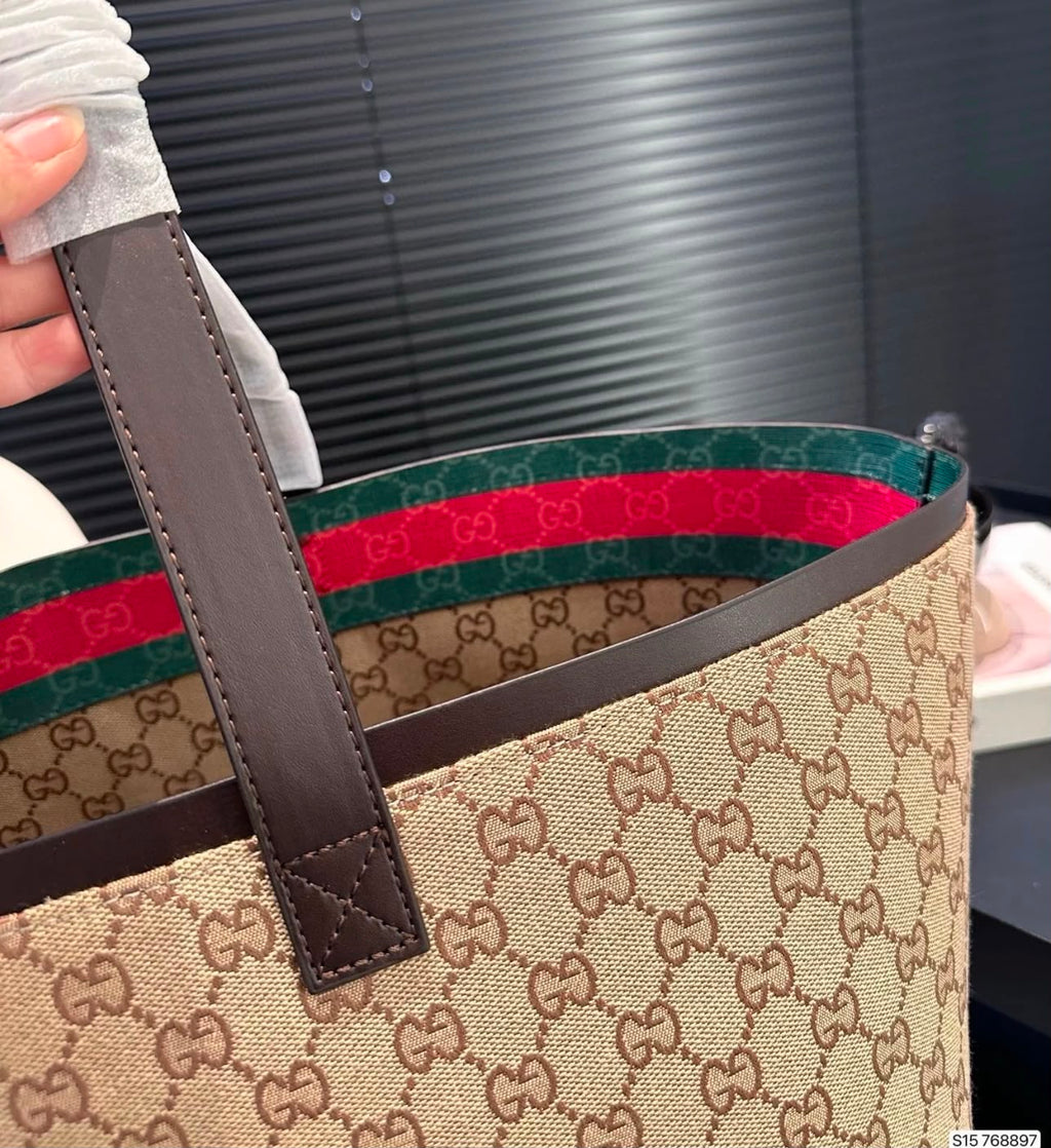 GUCCI GG Monogram Canvas Tote 47cm