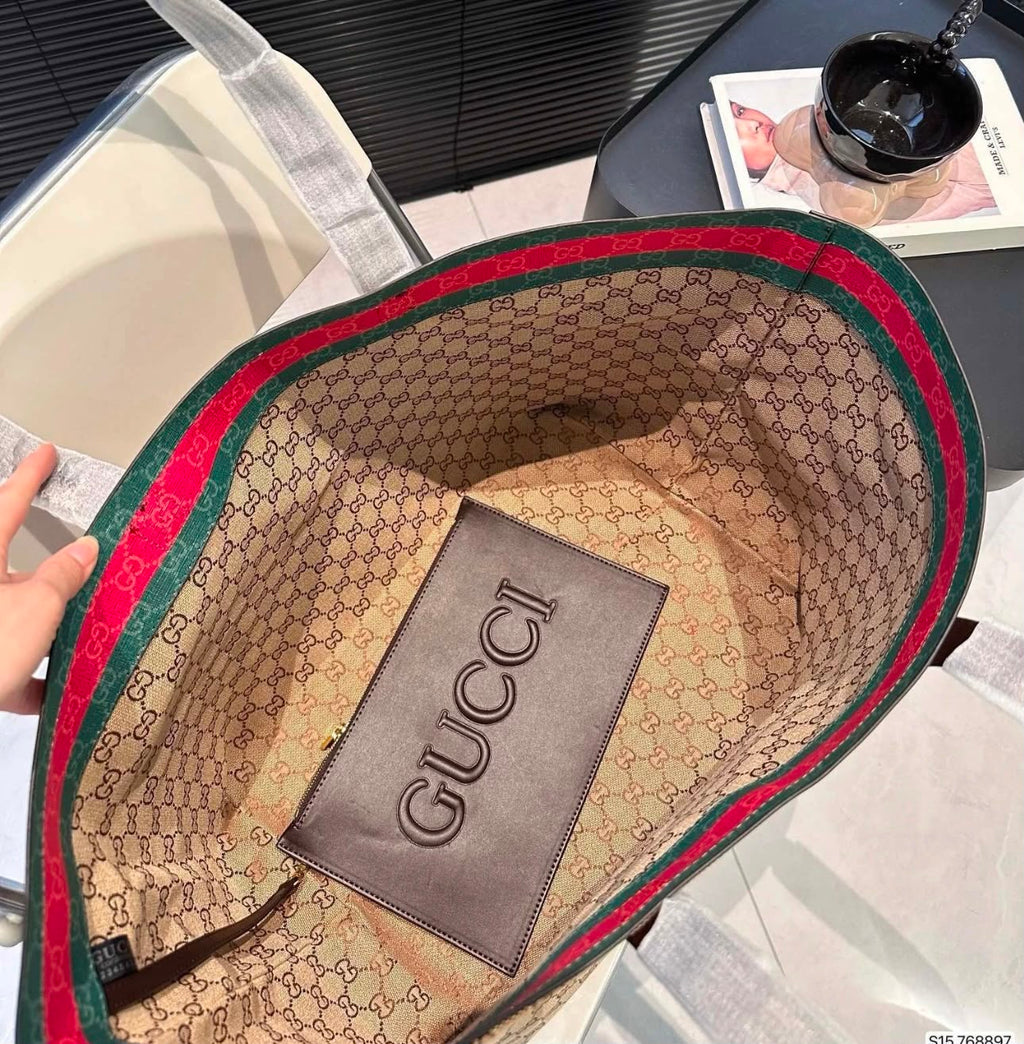 GUCCI GG Monogram Canvas Tote 47cm